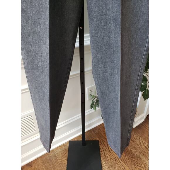 Stacy Adams Jeans Men's 38 Black Denim Embroidered Pockets Slim Fit Straight Leg - Picture 13 of 15